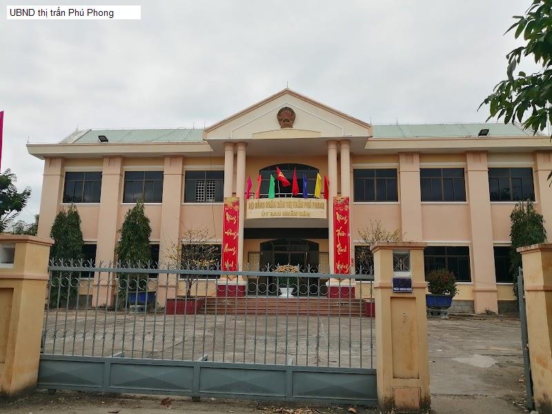 UBND thị trấn Phú Phong